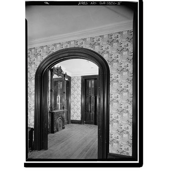 Historic Print, Samuel P. Hamilton House, 330 Abercorn Street, Savannah, Chatham County, GA - 5, 16" x 20"