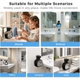 thumbnail image 5 of Automatic Liquid Soap Dispenser, 17oz/500ml Touchless Rechargeable with 4-Level Adjustable & IPX5 Waterproof - Level Display for Wall/Tabletop Use in Bathroom, Kitchen, Black, 5 of 5