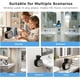 thumbnail image 5 of Automatic Liquid Soap Dispenser, 17oz/500ml Touchless Rechargeable with 4-Level Adjustable & IPX5 Waterproof - Level Display for Wall/Tabletop Use in Bathroom, Kitchen, Black, 5 of 5