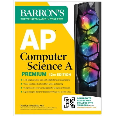 Pre-Owned AP Computer Science a Premium, 12th Edition: Prep Book with 6 Practice Tests   Comprehensive Review   Online Practice (Paperback) 1506291740 9781506291741