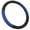 White, variant on BDK Sporty Two Tone Ergonomic Grip Steering Wheel Cover - Plush Leather Grip for Standard Size Wheels 14.5-15 inch Blue/Black