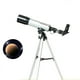 thumbnail image 5 of Telescopio de astronomía para estudiantes, niños y adultos, telescopio astronómico refractor de aleación de aluminio trípode para acampar y observar la luna y el planeta en la naturaleza XGeek W-1, 5 of 7
