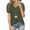 #7-Green, variant on Pntutb Womens,Tops Women's V Neck Short Sleeve T Shirt Summer Solid Loose Blouse Clothes