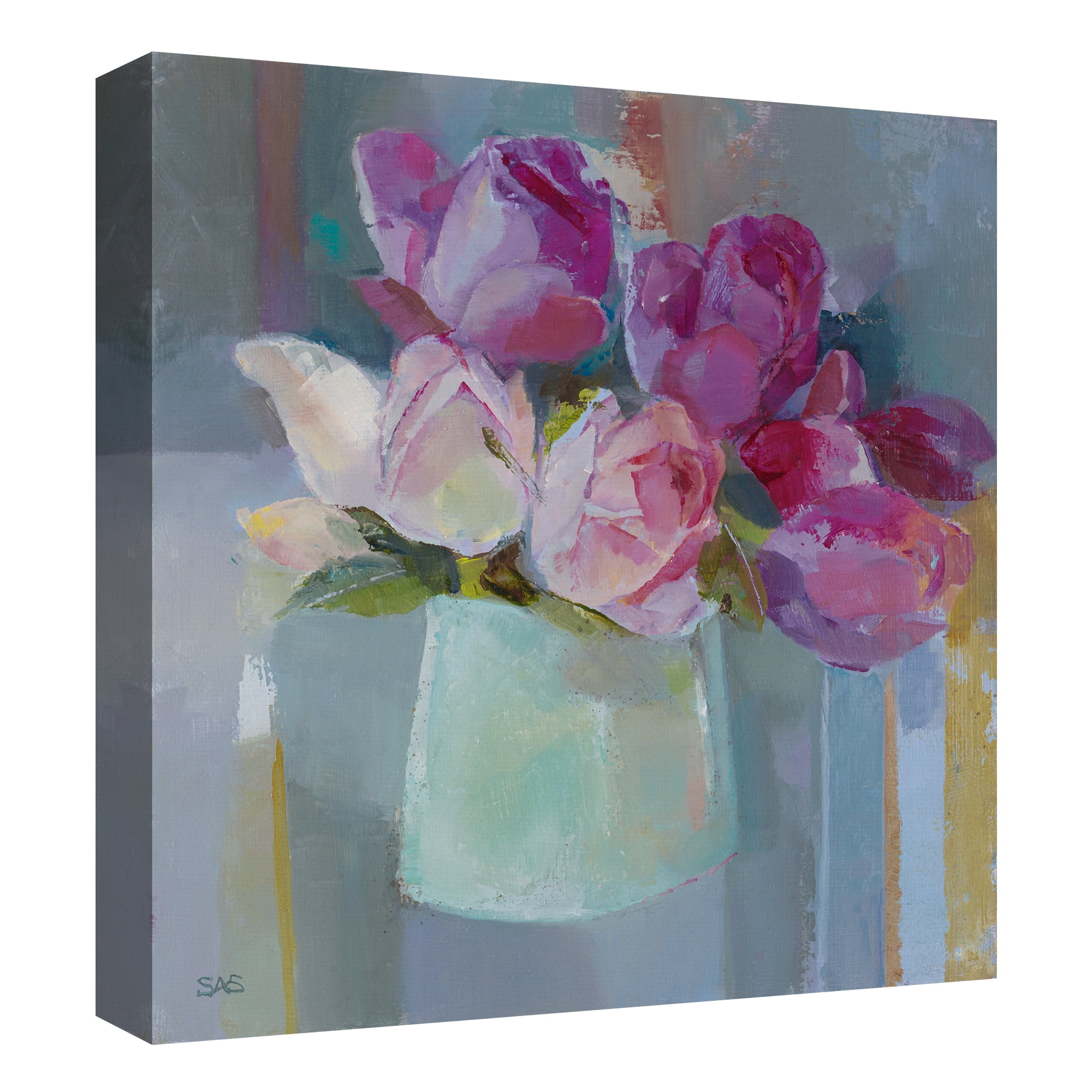 Roses for the Table by Sarah Simpson Canvas Art Print
