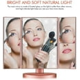 thumbnail image 2 of Infitrans Trifold Makeup Mirror Vanity Mirror with Lights,1X 2X 3X Magnification,Touch Screen,180 Adjustable Rotation,Portable Travel Bathroom Cosmetic Mirror, 2 of 6