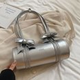 thumbnail image 4 of Bolso Hombro Lindo para Mujer Con Cierre Y Lazo Axila Femenino (Plata L), 4 of 6