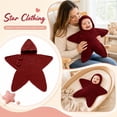 thumbnail image 3 of Baby Star Crochet Costume,Hooded Knitted Starfish Baby Outfit with Button Closure,Soft Cozy Infant Photography Prop for Newborns,Baby Shower Gift, 3 of 6