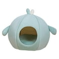 thumbnail image 5 of Cute Pet Cat Nest Pet House Warm Soft Cozy with Removable Washable Cushion Pet Tent Cave Bed Sleeping Nest Bed for Small Dogs Green Medium, 5 of 8
