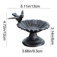 thumbnail image 3 of Cast Iron Bird Baths for Outdoors, Cast Iron Bird Feeder, Metal Bird Bath, Home Garden Lawn Yard Table Decorations, 3 of 6