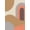 Orange, Pattern 16, variant on ODIKA 4'x6' Orange Vibrant Abstract Swirls and Waves Washable Area Rug Modern Artistic Expression for Contemporary Spaces for Home Office, Under Desk, Non-Slip Chair-Friendly, Flatwoven