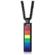 thumbnail image 1 of Joyería Colgante Rectangular Collar de Acero Inoxidable Acero Titanio Accesorios Gotero, 1 of 4