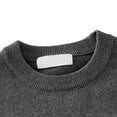 thumbnail image 3 of GYRATEDREAM Toddler Baby Knit Sweater for Boys Long Sleeve Crewneck Striped Cotton Pullover Sweatshirt Fall Winter 2-7T, 3 of 7
