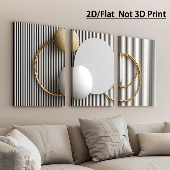 2D Flat Minimalist Modern Luxury Round Art for 2D Printing, Suitable for Halloween/Christmas, Framed Canvas Prints And Posters That Can Be Hung Directly, Home Decor, Wall Art