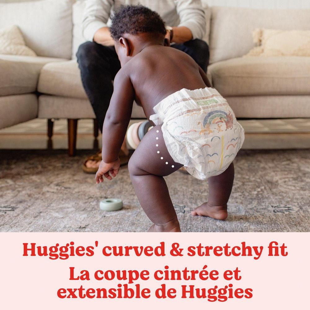 Huggies Little Movers Baby Diapers, Giga pack, Sizes 3-8 | 76-38 Count, Sizes 3-8 | 76-38 Count