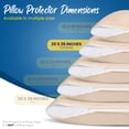 thumbnail image 2 of Protectores de almohada Utopia Bedding, impermeables, estándar, paquete de 4, 2 of 7