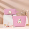 thumbnail image 2 of Bolsa de cosméticos Fohufo Pink Initial K 26 x 9 x 20 cm y bolsa, 2 of 6