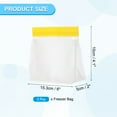 thumbnail image 2 of Uxcell Sac de Congélation Réutilisable 6"x2"x4.1", 3 Pcs Sacs de Stockage Alimentaire Étanches avec Fermeture Éclair pour Réfrigérateur Collation Légumes Fruits Glace pour une Fraîcheur Durable, Jaune, 2 of 7