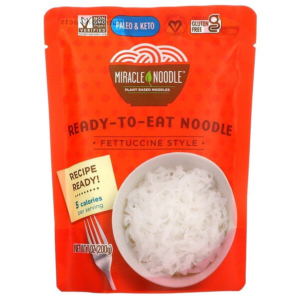 Miracle Noodle, ReadytoEat Noodle, Fettuccine Style, 7 oz (200 g