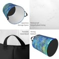 thumbnail image 4 of Fotbe Peacock Laundry Basket with Handles, Waterproof Large Laundry Hamper, Wash Bag for Corner Dorm, Rolling Laundry Basket with Handles-Medium, 4 of 8