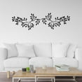 thumbnail image 4 of LHNFT 2Pcs Metal Tree Leaf Wall Decor Black Scroll Vines Metal Wall Art Branch Wall Ornament for Living Room Bed Room Indoor and Outdoor Decor, 4 of 5