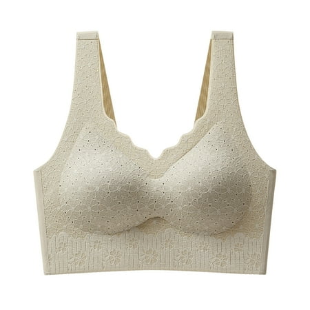 Womens Seamless Sports Bras No Underwire Push Up Buttery Soft Wireless Bralette Full Coverage Yoga Everyday Bra Green 36C