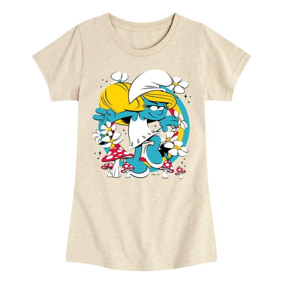 Smurfs - Smurfette Nature - Youth Girls Fitted Short Sleeve T-Shirt