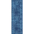 thumbnail image 2 of nuLOOM Herminia Vintage Trellis Runner Rug, 2 8" x 8, Blue, 2 of 2