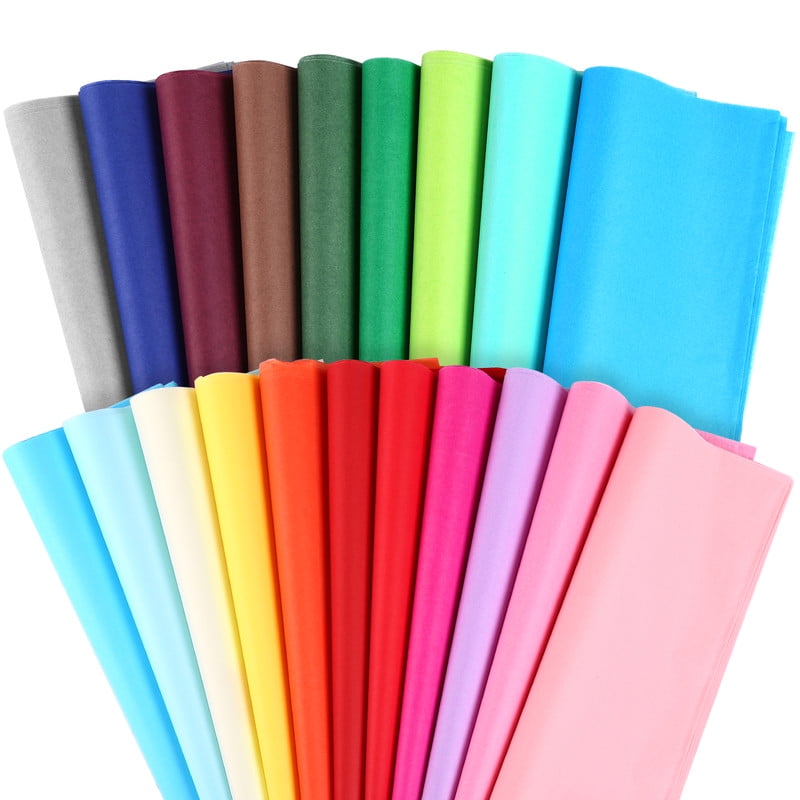Naler Tissue Paper Bulk, 20" x 27" 60 Sheets 20 Colors Rainbow Wrapping Tissue Paper for Gifts, Flowers, Bouquets Wrapping, Birthday, Wedding, Party Decor, DIY Crafts
