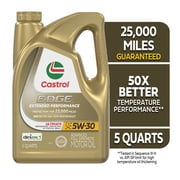 Castrol EDGE Extended Performance 5W-30 Advanced Full Synthetic Motor Oil, 5 Quarts