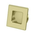 thumbnail image 2 of Deltana FPS234U3-UNL 2-3/4" Height X 2-3/4" Width Square HD Flush Pull Unlacquered Brass, 2 of 2