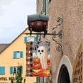thumbnail image 2 of Halloween Garden Flags Buffalo Check Plaid Ghost Pumpkin Fall Flags Halloween Yard Art Festive Scary Outdoor Decorations 12"x18", 2 of 7