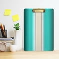 thumbnail image 6 of Coolnut Mexican Serape Blanket Stripes Clipboard, Acrylic Standard A4 Letter Size Clip Board with Low Profile Clip for Office, Classroom, Doctor, Nurse and Teacher Gifts, 6 of 7