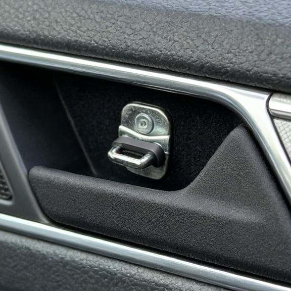 LOLIPPYY 20Pcs Automotive Car Door Lock Latch Guard Pads Silicone Noise Dampener Black