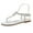 White, variant on Women's Rhinestone T-Strap Thong Sandals, Adjustable Elastic Ankle Straps Summer Dressy Flip Flops, Comfortable Strappy Beach Wedding Shoes with Cushioned Footbed