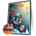 thumbnail image 2 of Pintura de diamante 5D DIY Taladro redondo completo Flor Wind Chime Kit Decoración para el hogar (A2797) Hugtrwg Para estrenar, 2 of 9