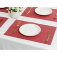 thumbnail image 6 of REGALWOVEN Set of 8 Placemats, Placemats for Kitchen Dining Table Decor Washable Heat Resistant Table Placemats Wipeable Place Mat Red 18*12in, 6 of 7