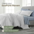 thumbnail image 2 of Martex EcoPure 3-Piece Organic Cotton White Solid Comforter Set, King – Comfort Wash, 2 of 9
