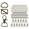 thumbnail image 1 of 56Pcs Keychain Hooks with D Rings Set Purse Hardware for Bag Making Lanyard Snap Hooks Swivel Clasps with Slide Buckle, 1 of 7