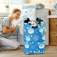 thumbnail image 5 of Yayeee Freestanding Laundry Hamper with Handle Collapsible Large Storage Basket for Clothes, Blue Bears, 5 of 7