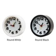 thumbnail image 3 of Creative Alarm Clock Bedside Table Decor No Tick Quiet Number Clock Quartz Battery Operated Clocks, 3 of 5