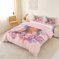 thumbnail image 3 of Erosebridal Kawaii Capybara Bubble Tea Duvet Cover Set For Boys Girls,Kids Japanese Floral Sakura Bedding Full,3-Piece,No Comforter,Pink Reversible, 3 of 6