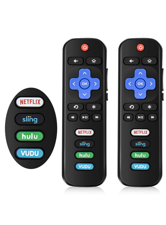 (Pack of 2) Universal TV Remote Control Replacement for Onn /for TCL /for Hisense /for Sharp /for Insignia Roku TV
