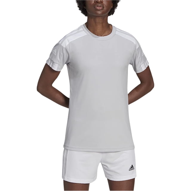 Adidas Womens Squadra 21 Soccer Jersey, Grey, Small