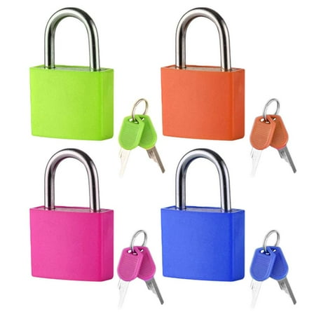 ZOUBAOQ 4 23mm Small-Copper Lock w/ Keys Luggage Case Padlock Storage Padlock