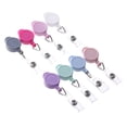 thumbnail image 4 of 1pc Durable Fashion Anti-Lost Clip ID Name Card Clip Retractable Badge Holder Key Ring Lanyards LIGHT BLUE, 4 of 8