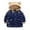 Navy Blue, variant on Chenyin Baby Kids Boys Girls down Cotton Jackets Thicken Warm Hooded Coat Toddler Winter Puffer Cotton Outerwears Jackets Coat for Boys Girls 1-7 Years Old