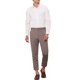 thumbnail image 2 of Pantalones de cuadros INSPIRE CHIC para hombre, de frente plano, colores contrastantes, patrón irregular, talla 36, marrón, 2 of 5