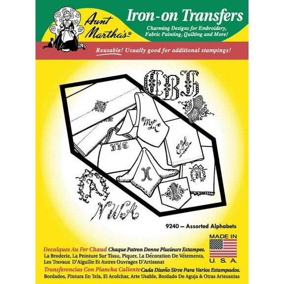 Aunt Martha's #9240 Three Alphabets