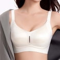 thumbnail image 6 of Gytharion Women's Plus Size Front Closure Bras Solid Color Wide Straps Smooth Cups Full Coverage Bras Easy Everyday Wireless Bras, 6 of 8