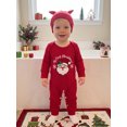 thumbnail image 4 of RUINIXCW Infant Boy Girl Christmas Outfit Long Sleeve Crew Neck Romper and Hat Set, 4 of 8